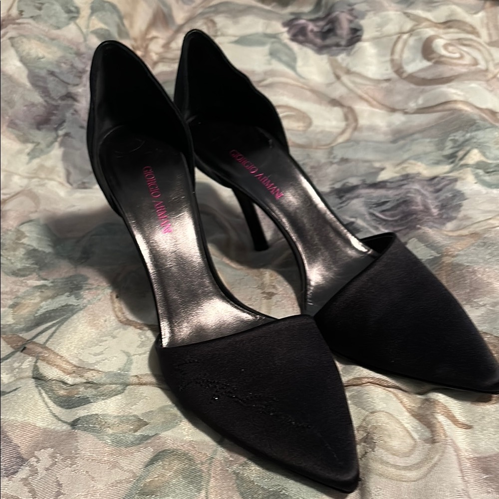 Giorgio Armani Black Women's Heels 37.5